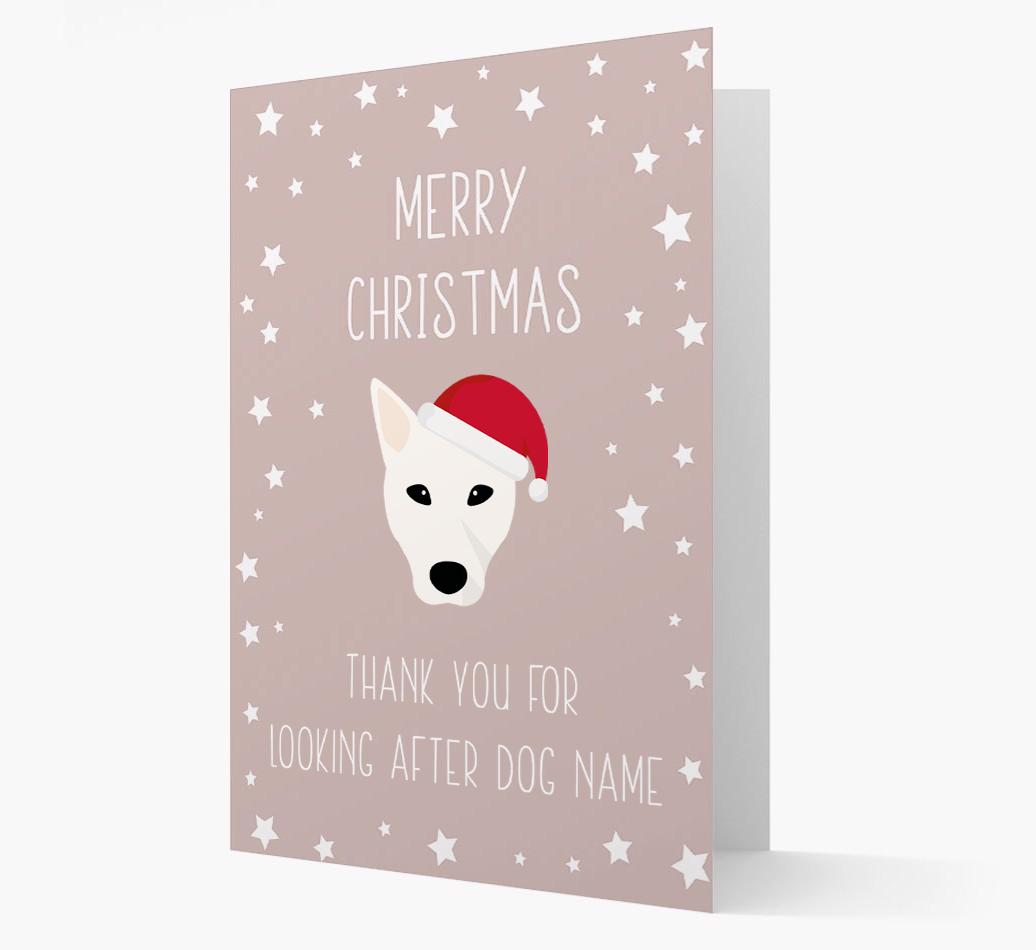 'Thank You' Christmas Card with your {breedFullName} Christmas Icon