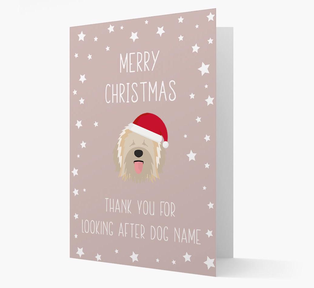 'Thank You' Christmas Card with your {breedFullName} Christmas Icon