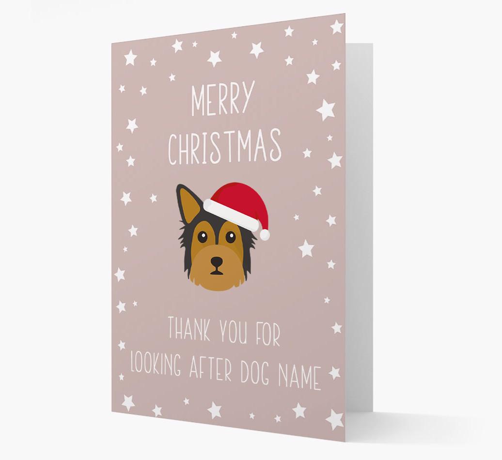 'Thank You' Christmas Card with your {breedFullName} Christmas Icon