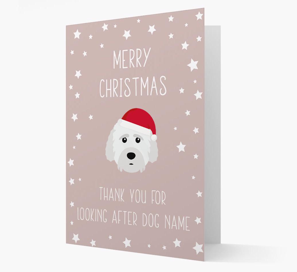 'Thank You' Christmas Card with your {breedFullName} Christmas Icon