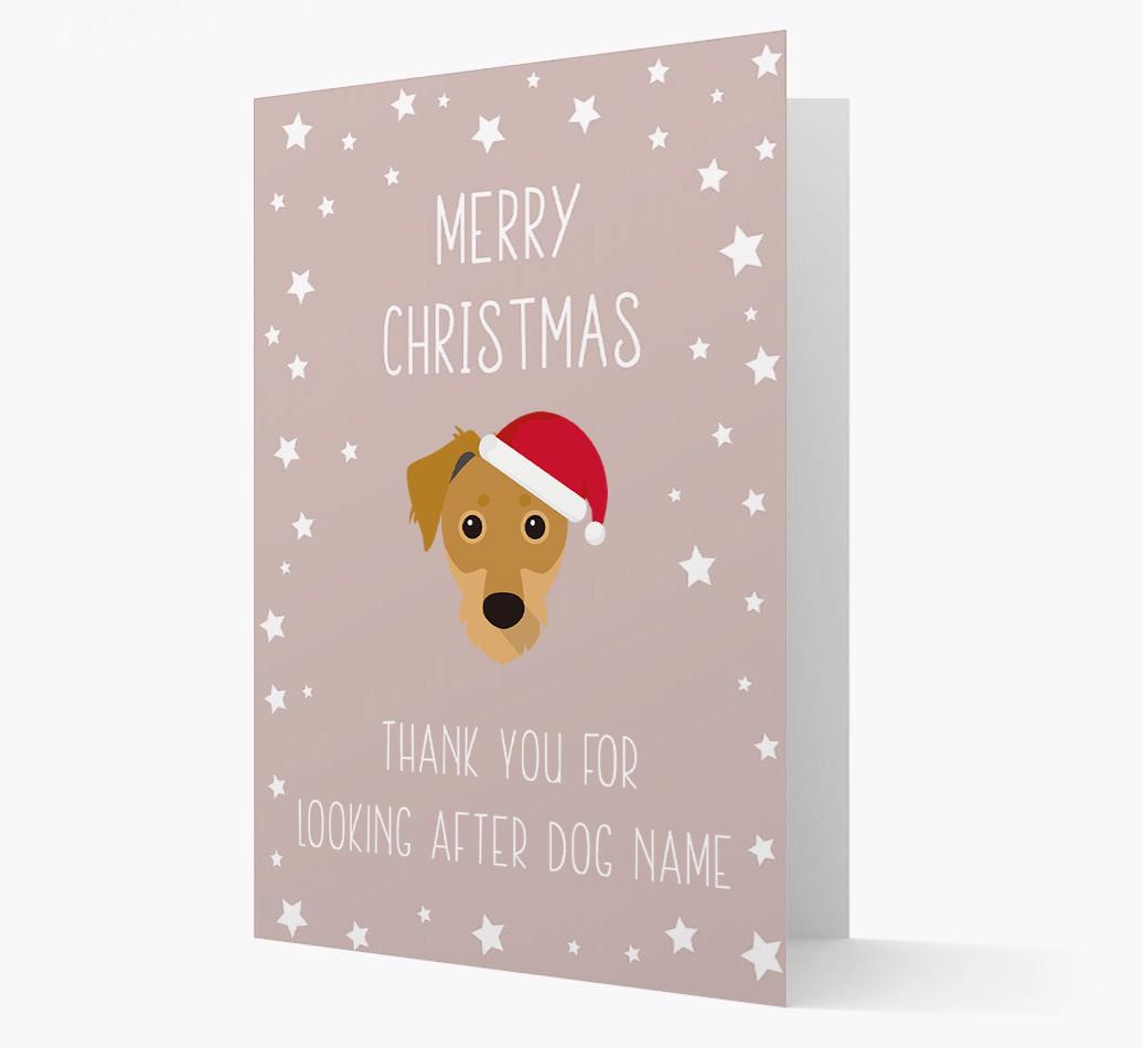 'Thank You' Christmas Card with your {breedFullName} Christmas Icon