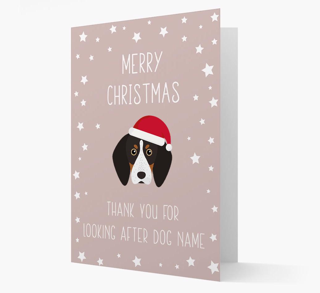'Thank You' Christmas Card with your {breedFullName} Christmas Icon