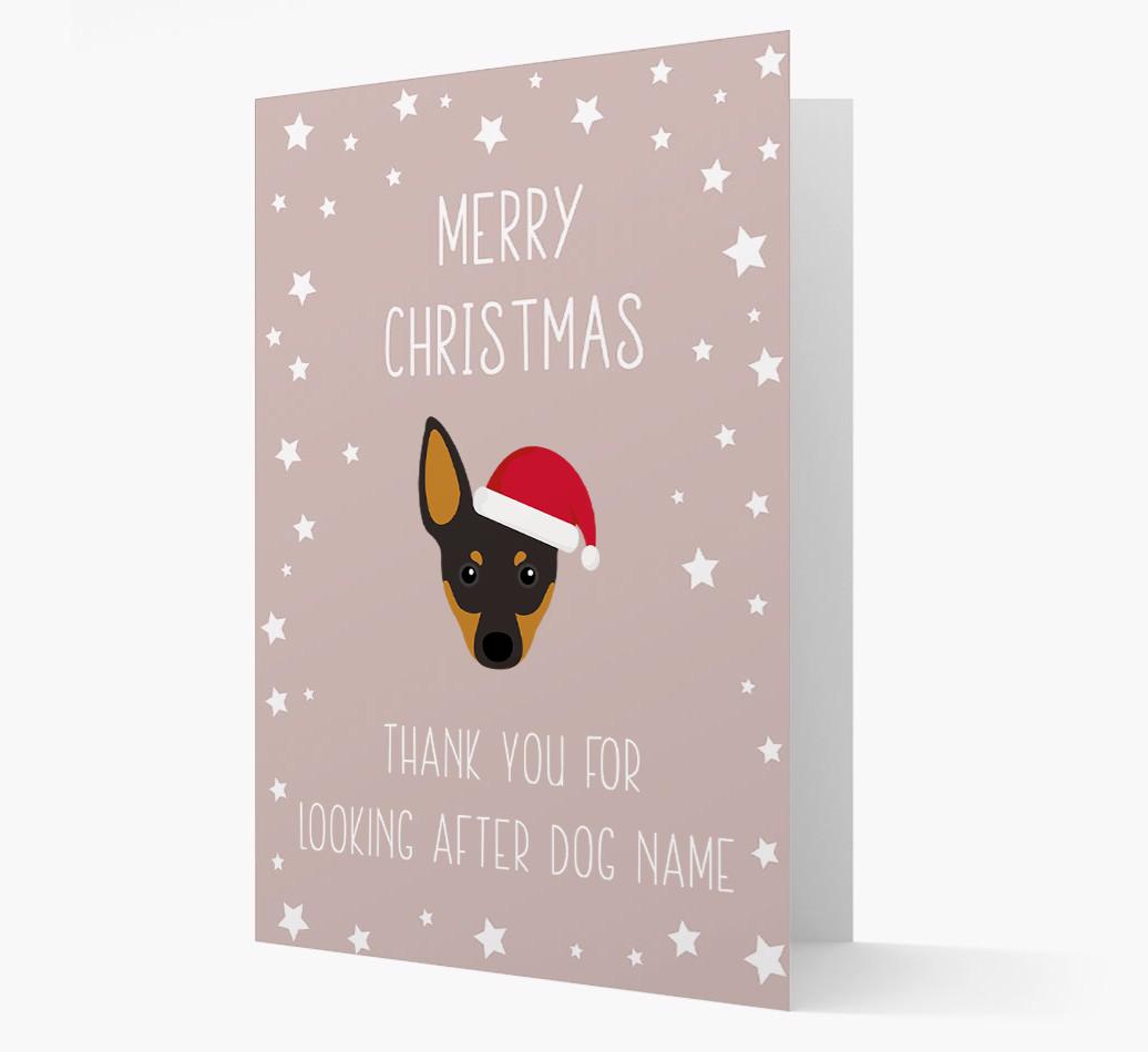 'Thank You' Christmas Card with your {breedFullName} Christmas Icon