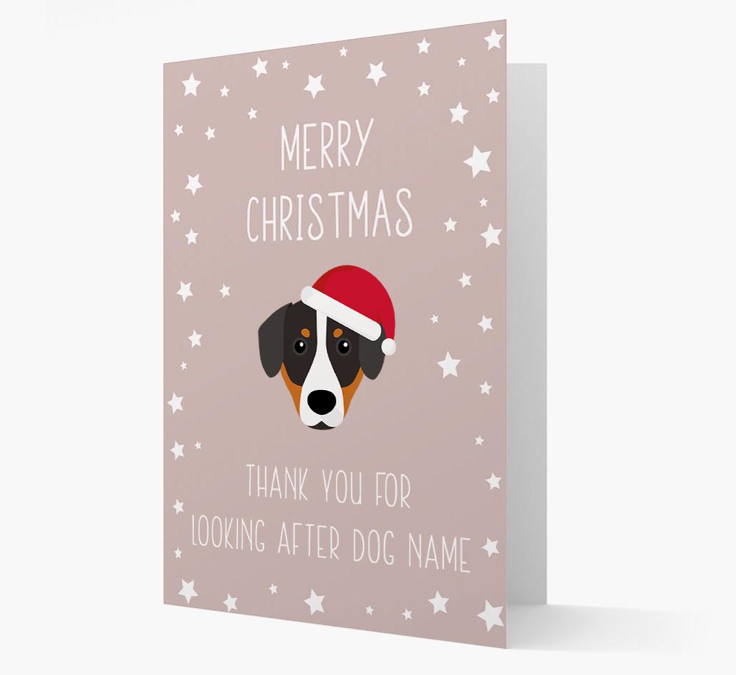 'Thank You' Christmas Card with your {breedFullName} Christmas Icon