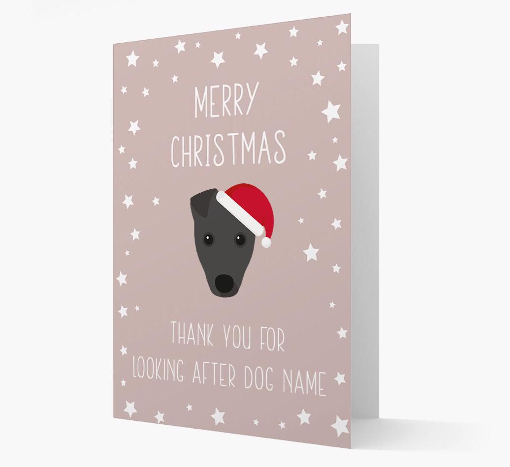 'Thank You' Christmas Card with your {breedFullName} Christmas Icon