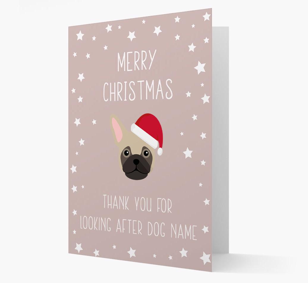 'Thank You' Christmas Card with your {breedFullName} Christmas Icon