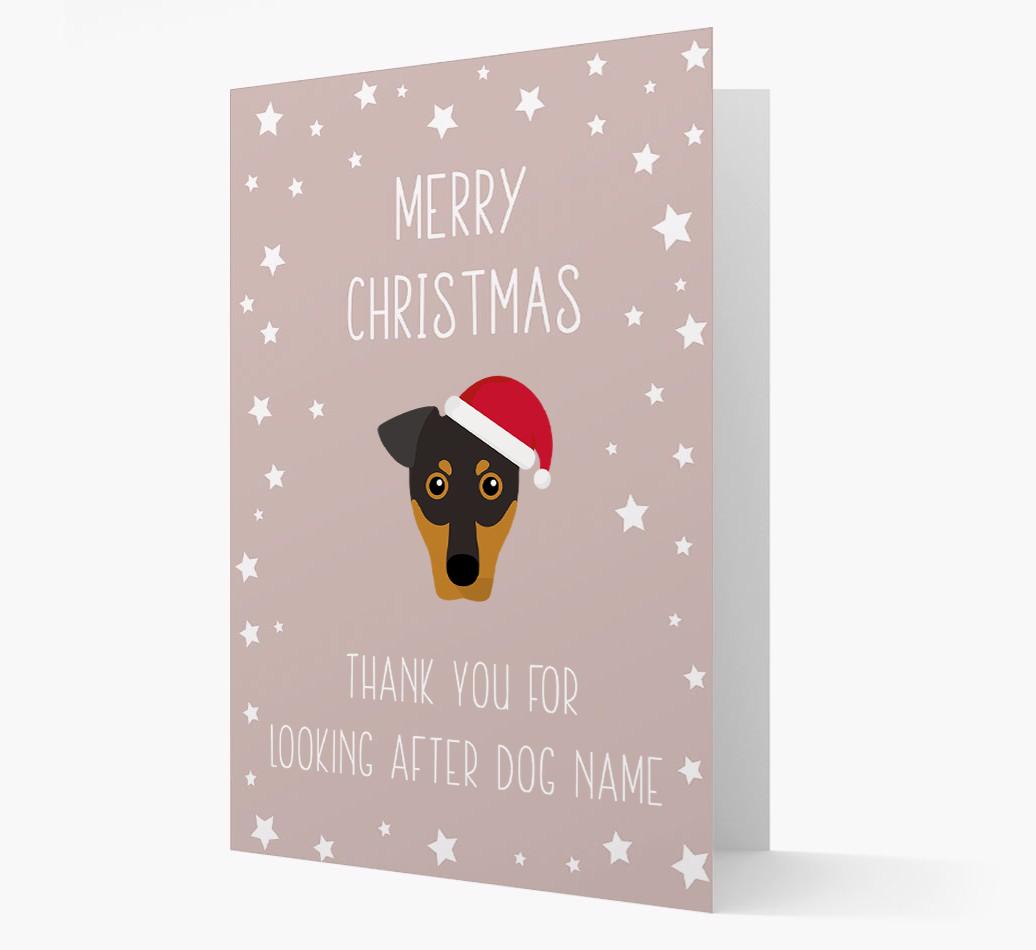 'Thank You' Christmas Card with your {breedFullName} Christmas Icon