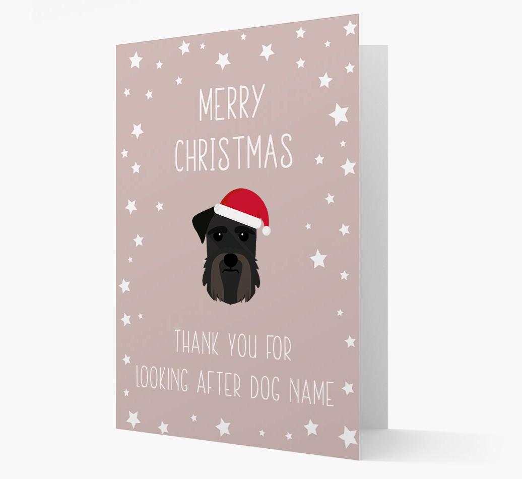 'Thank You' Christmas Card with your {breedFullName} Christmas Icon