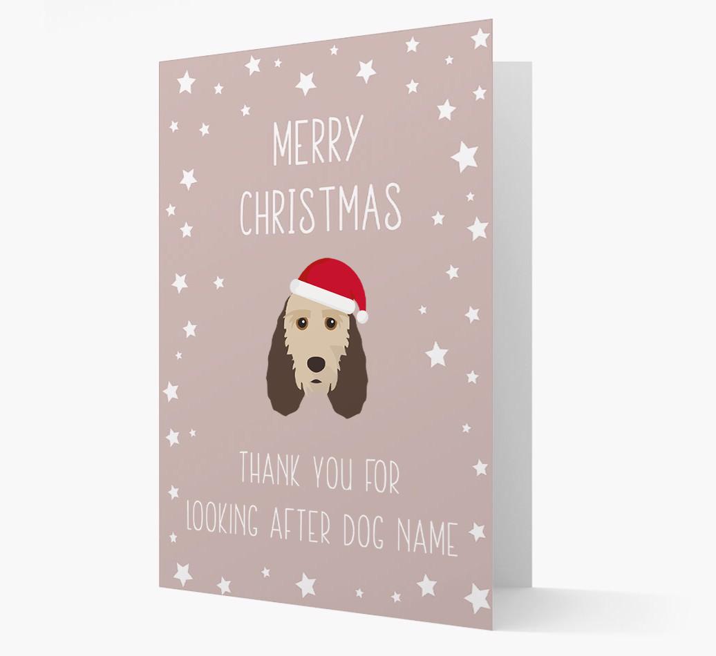 'Thank You' Christmas Card with your {breedFullName} Christmas Icon