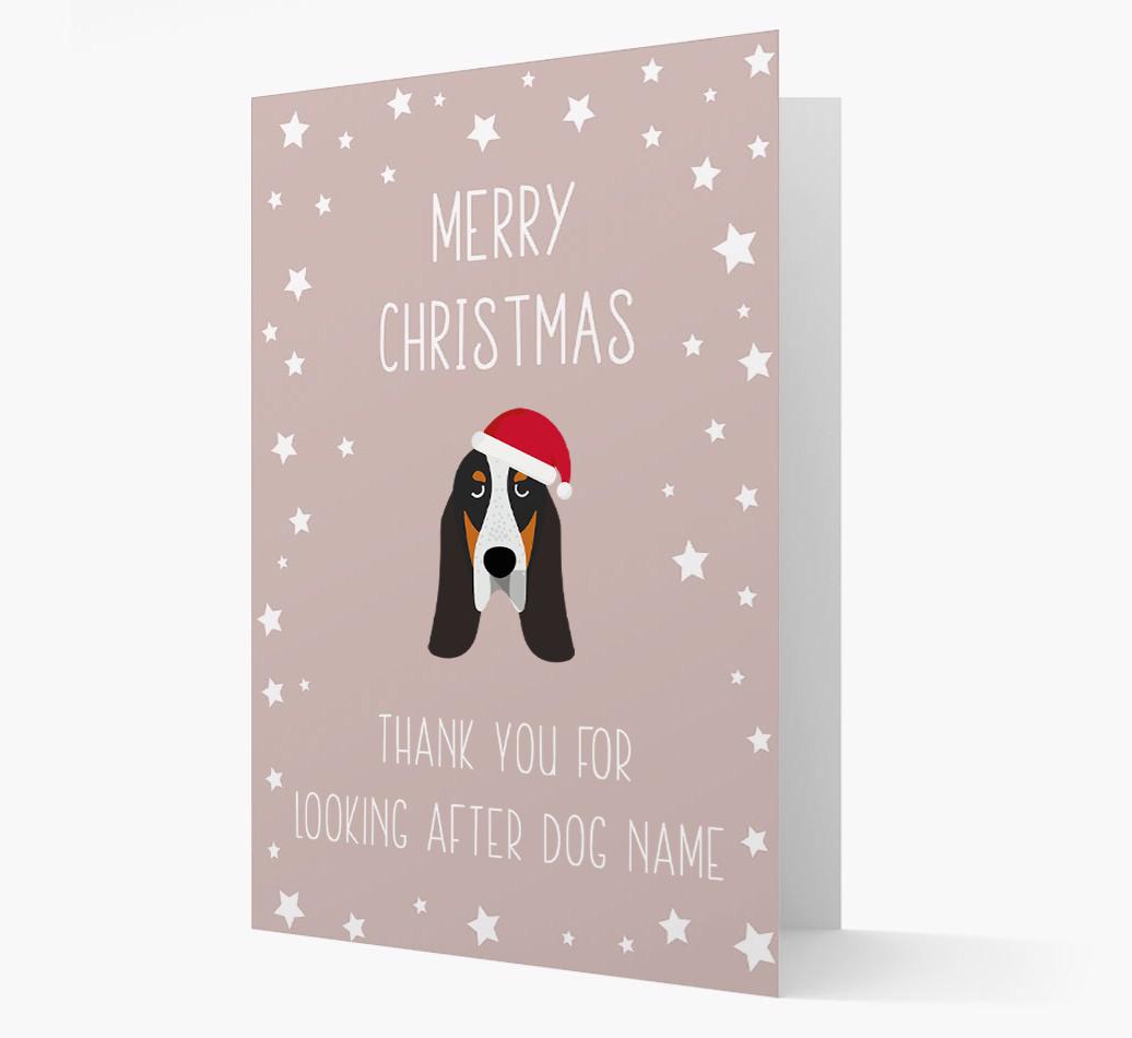 'Thank You' Christmas Card with your {breedFullName} Christmas Icon