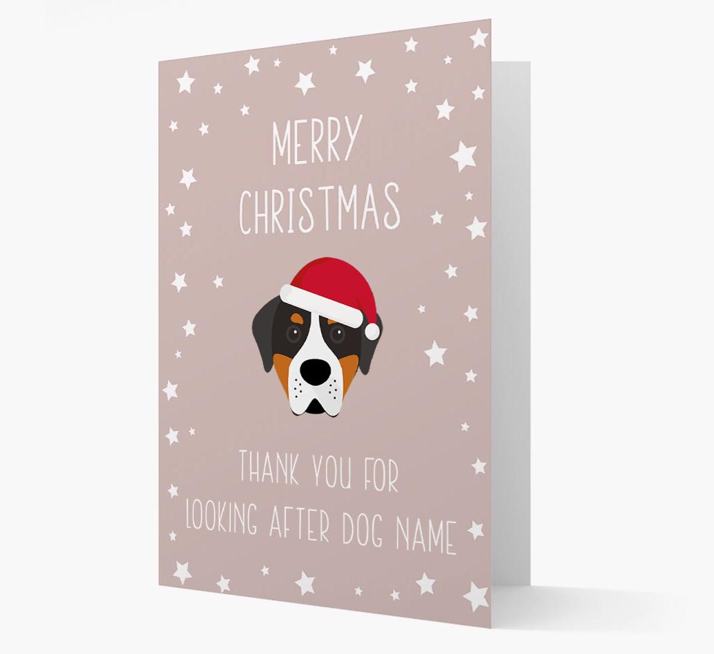 'Thank You' Christmas Card with your {breedFullName} Christmas Icon