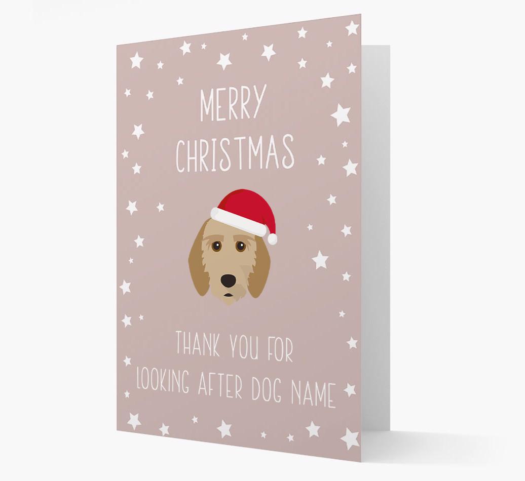 'Thank You' Christmas Card with your {breedFullName} Christmas Icon
