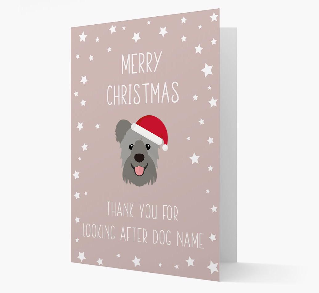'Thank You' Christmas Card with your {breedFullName} Christmas Icon