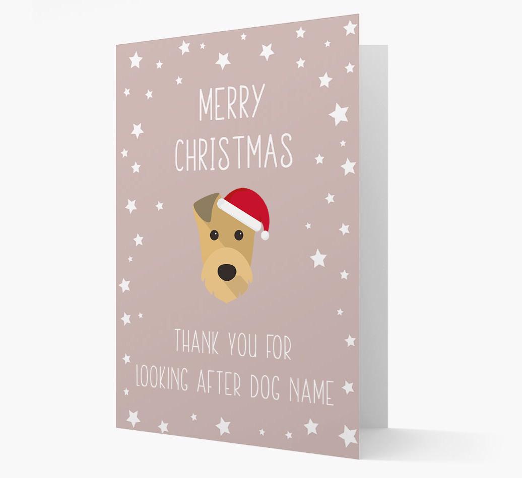 'Thank You' Christmas Card with your {breedFullName} Christmas Icon
