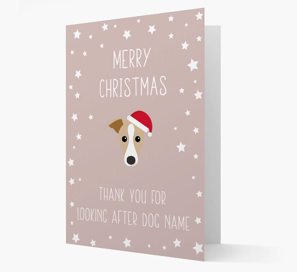 'Thank You' Christmas Card with your {breedFullName} Christmas Icon