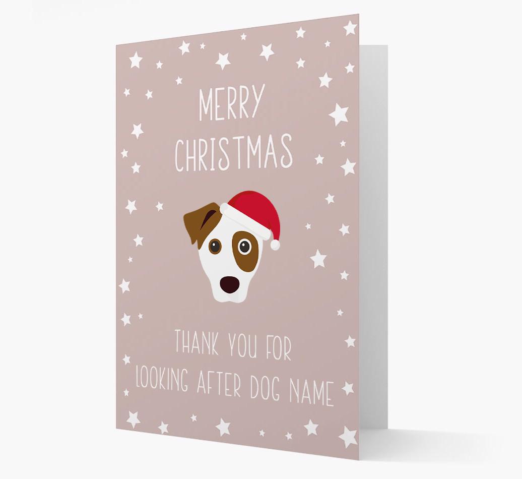 'Thank You' Christmas Card with your {breedFullName} Christmas Icon