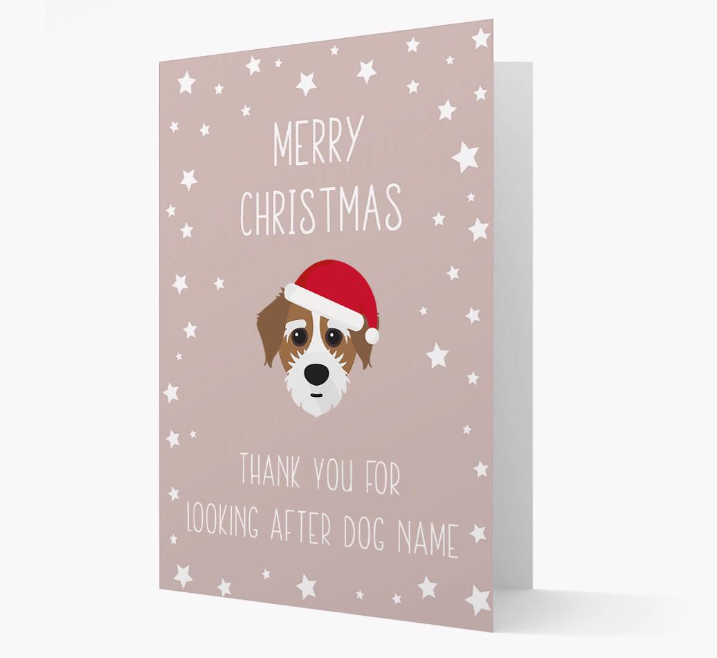 'Thank You' Christmas Card with your {breedFullName} Christmas Icon