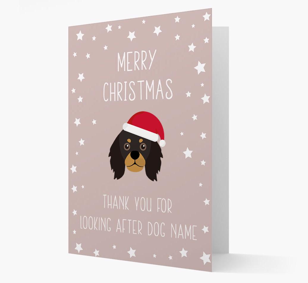 'Thank You' Christmas Card with your {breedFullName} Christmas Icon