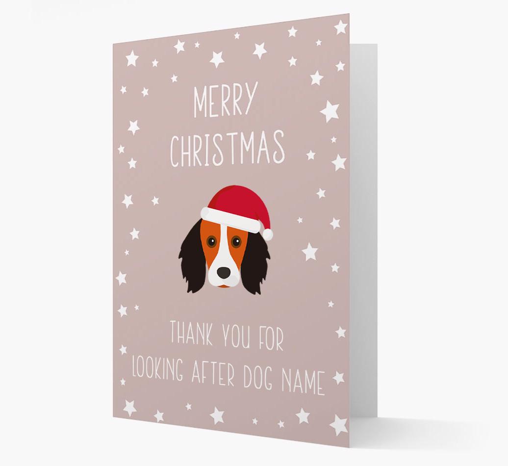 'Thank You' Christmas Card with your {breedFullName} Christmas Icon
