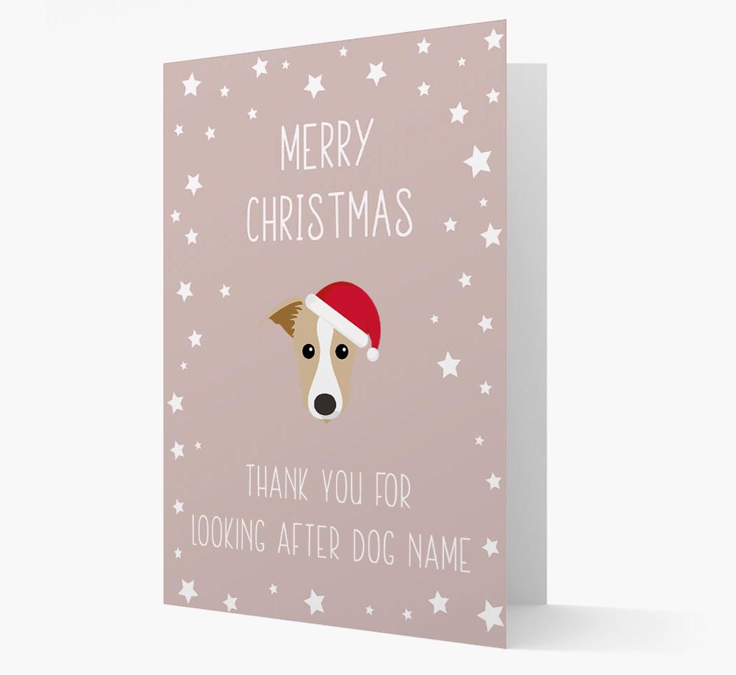 'Thank You' Christmas Card with your {breedFullName} Christmas Icon