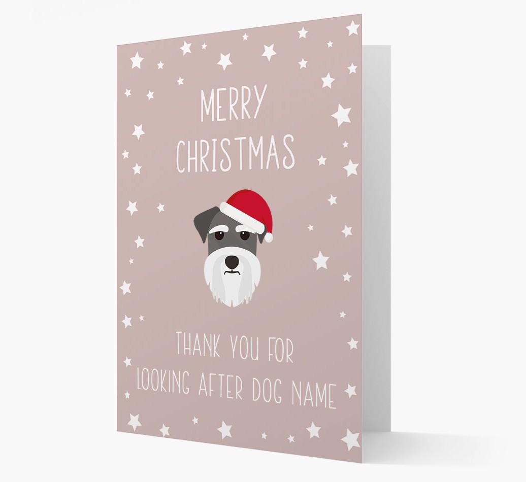 'Thank You' Christmas Card with your {breedFullName} Christmas Icon