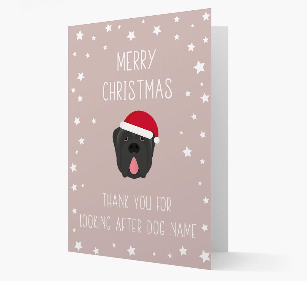 'Thank You' Christmas Card with your {breedFullName} Christmas Icon