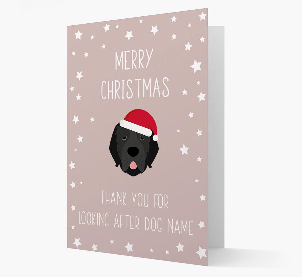 'Thank You' Christmas Card with your {breedFullName} Christmas Icon