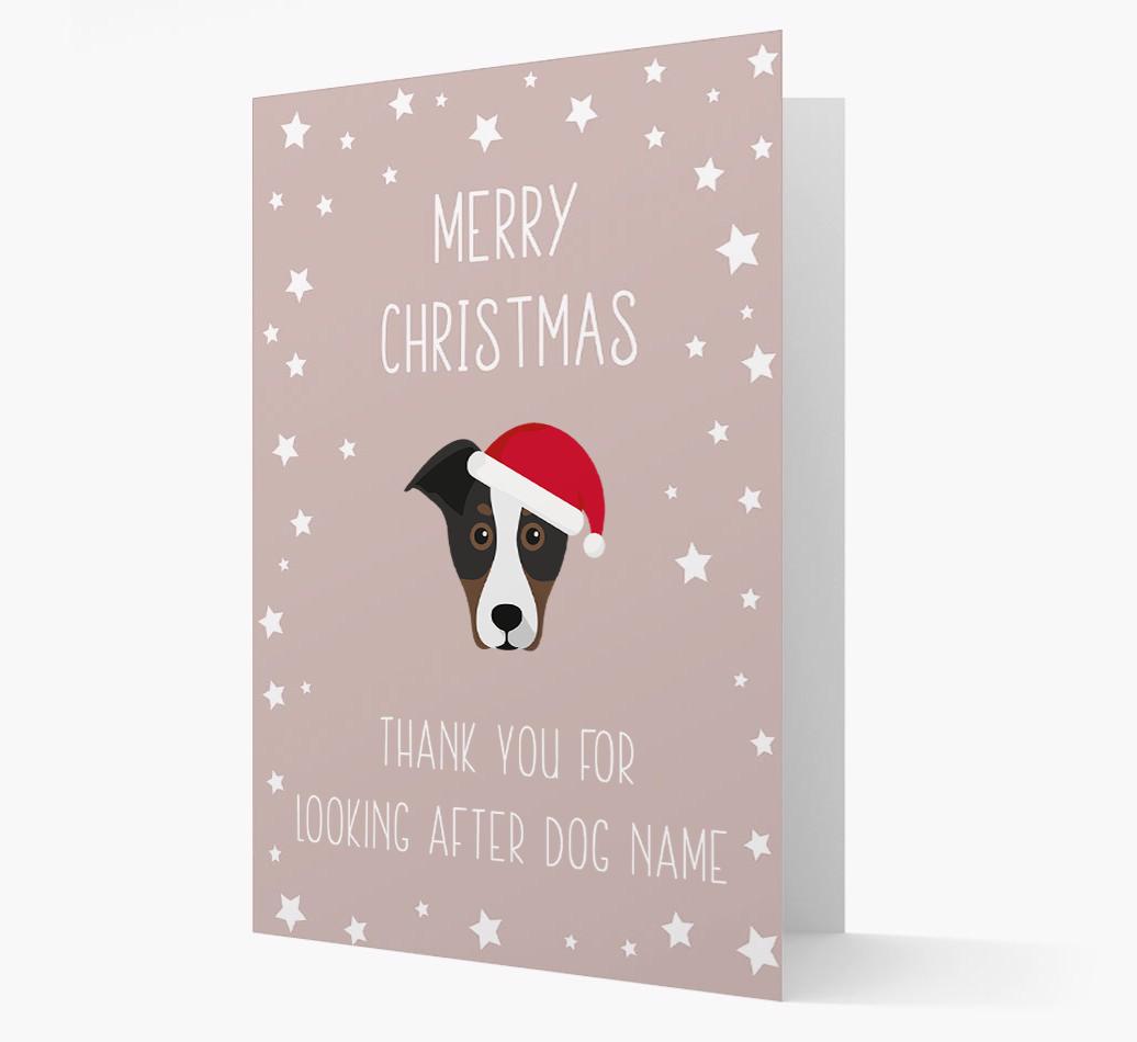 'Thank You' Christmas Card with your {breedFullName} Christmas Icon