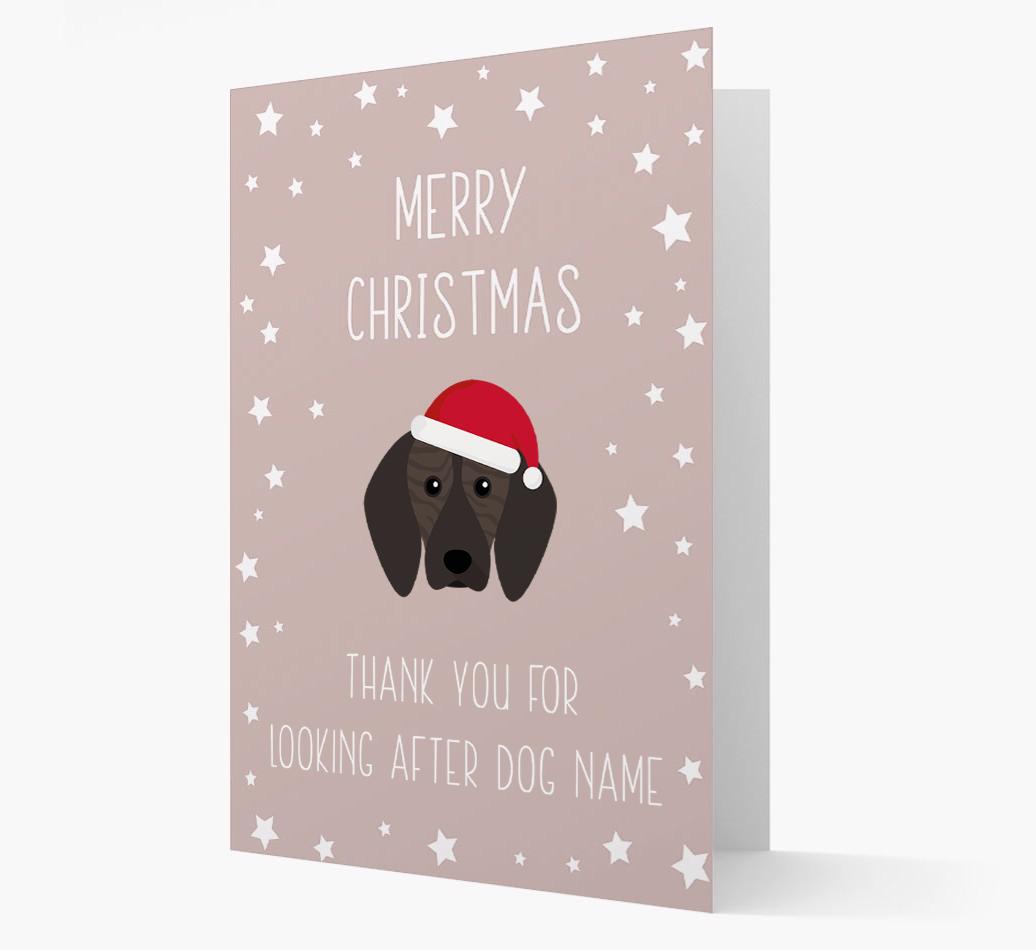 'Thank You' Christmas Card with your {breedFullName} Christmas Icon