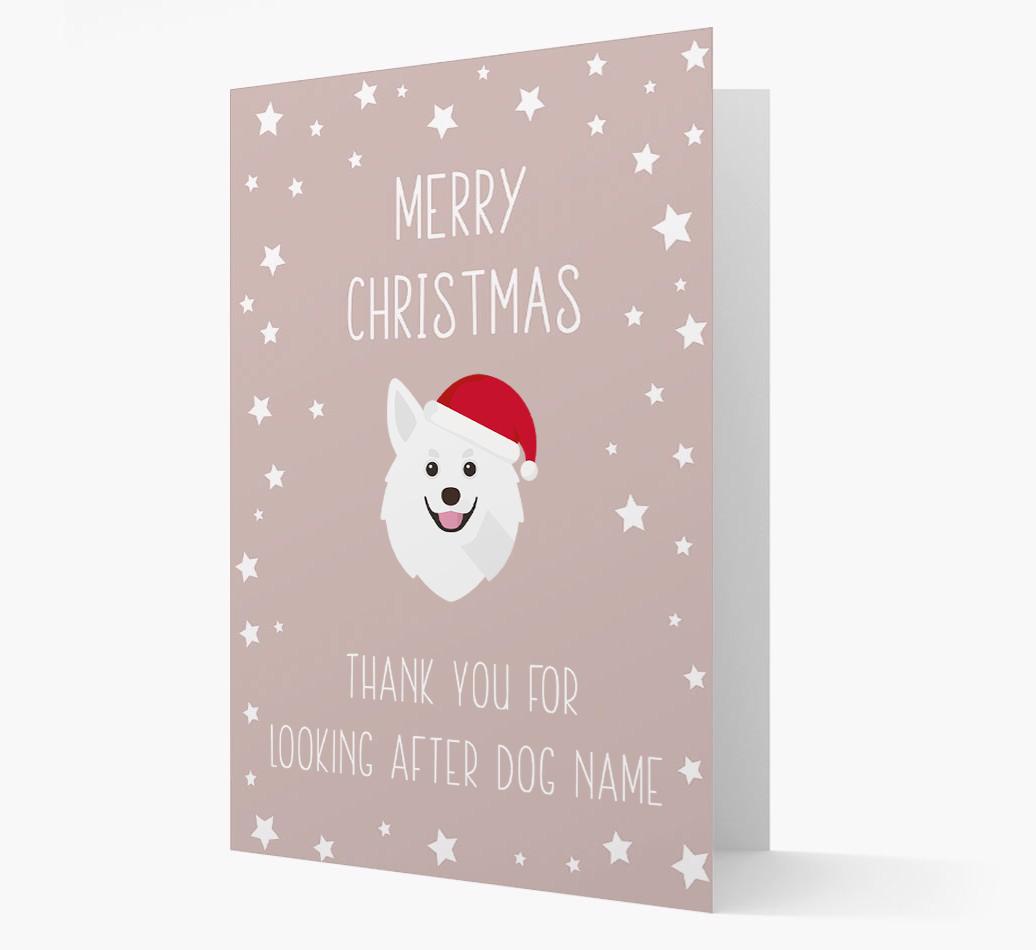 'Thank You' Christmas Card with your {breedFullName} Christmas Icon