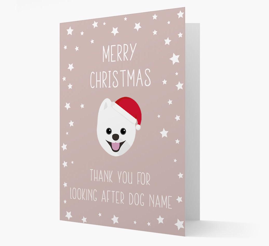 'Thank You' Christmas Card with your {breedFullName} Christmas Icon