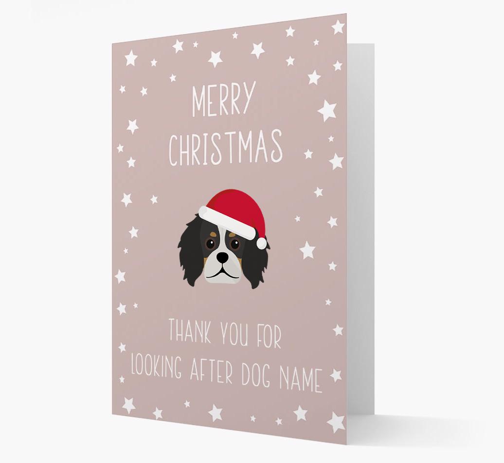'Thank You' Christmas Card with your {breedFullName} Christmas Icon