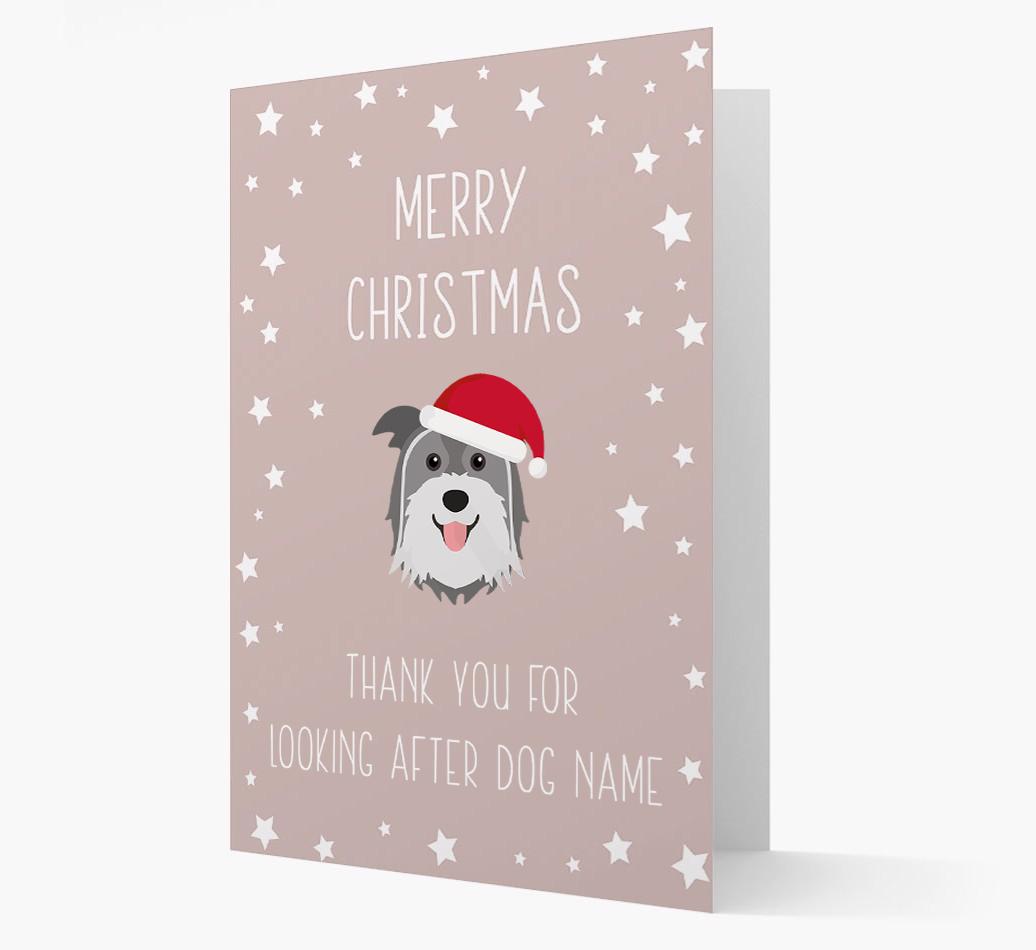 'Thank You' Christmas Card with your {breedFullName} Christmas Icon