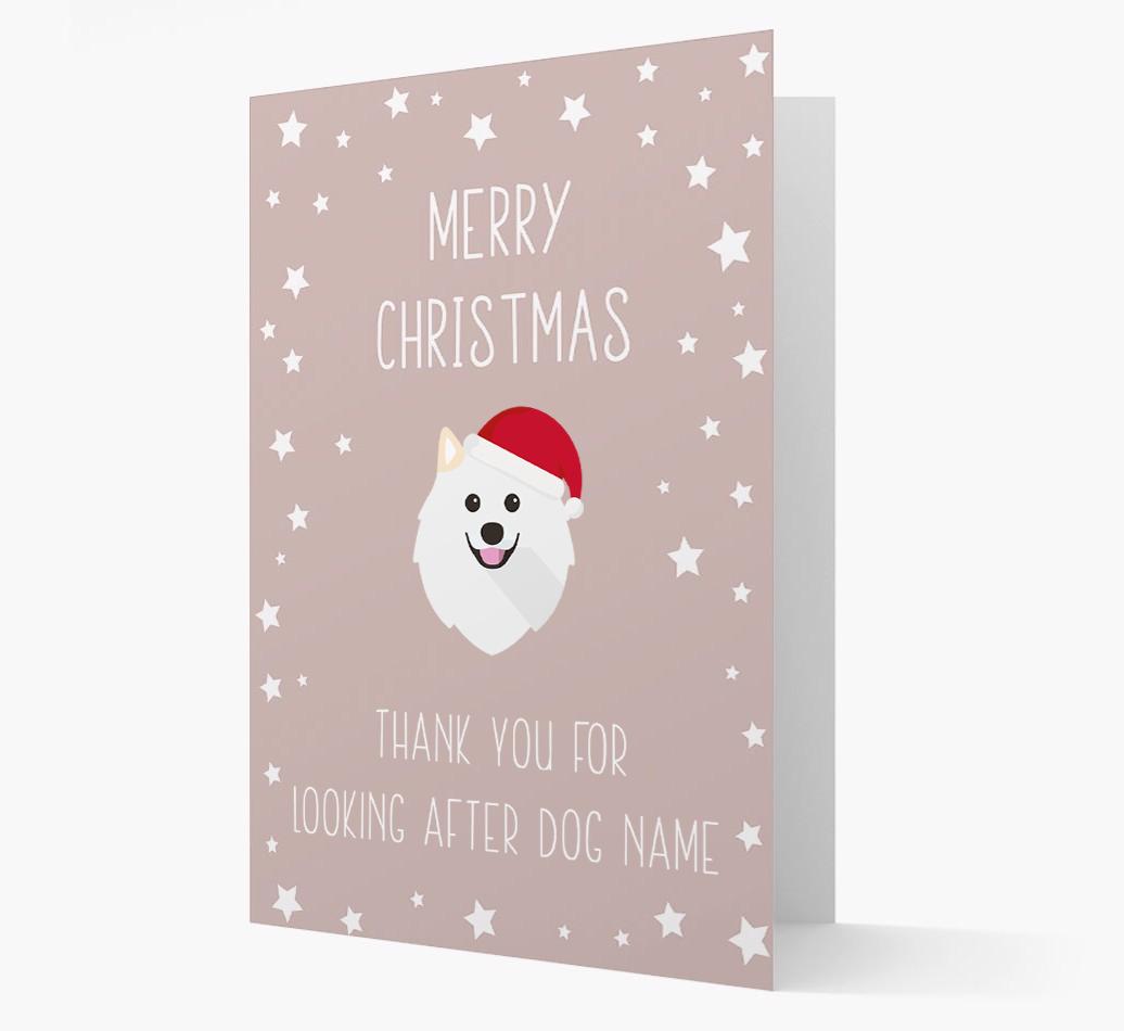 'Thank You' Christmas Card with your {breedFullName} Christmas Icon