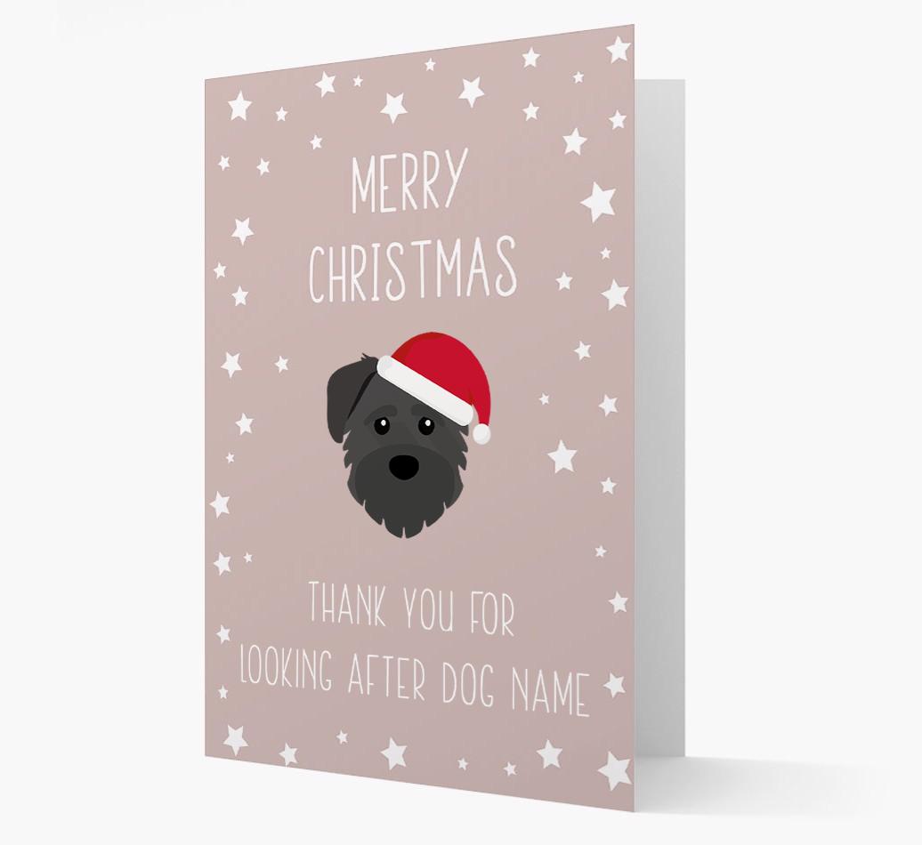 'Thank You' Christmas Card with your {breedFullName} Christmas Icon