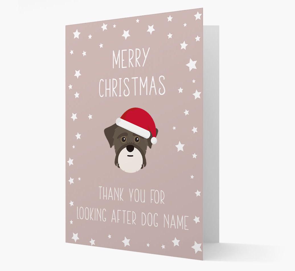 'Thank You' Christmas Card with your {breedFullName} Christmas Icon