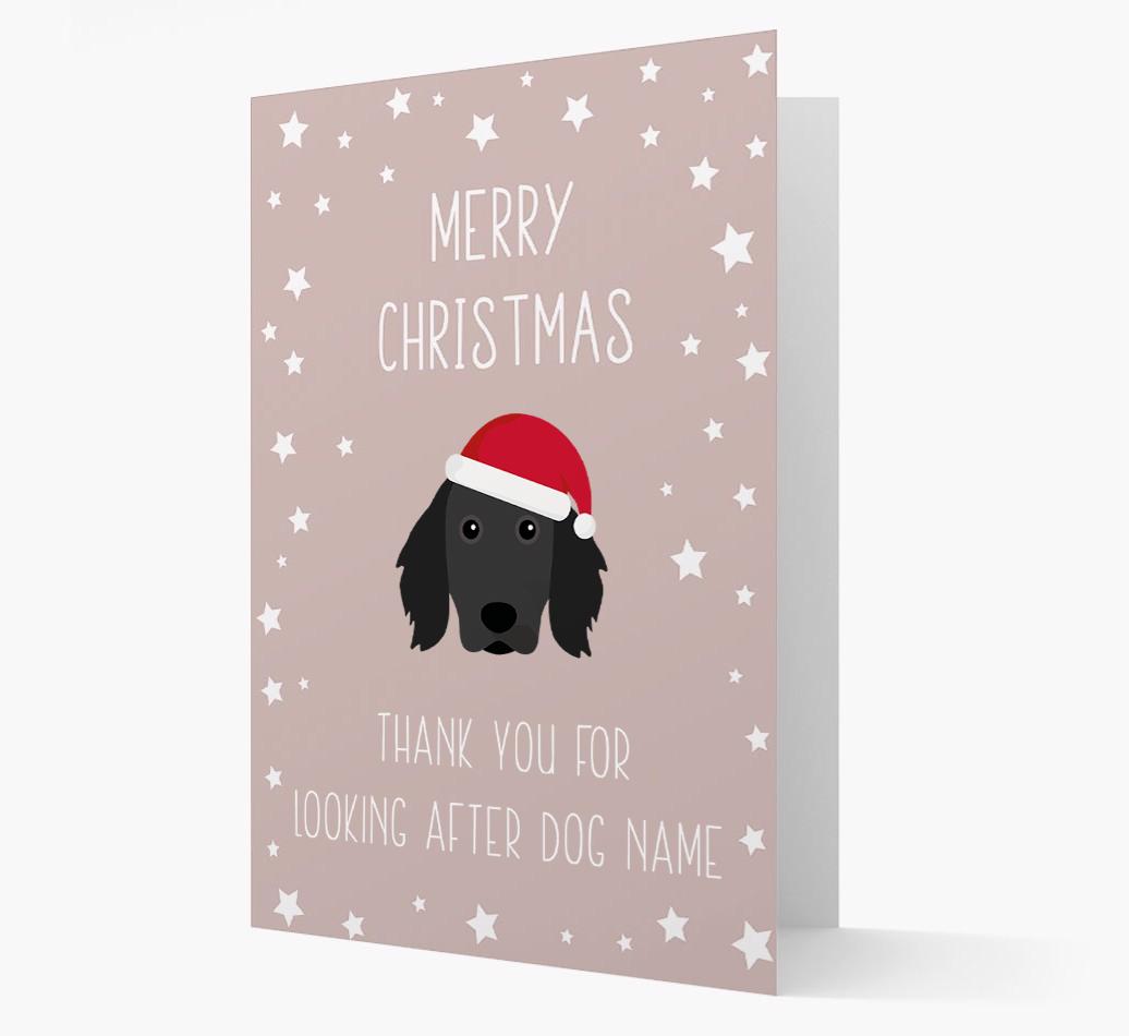 'Thank You' Christmas Card with your {breedFullName} Christmas Icon