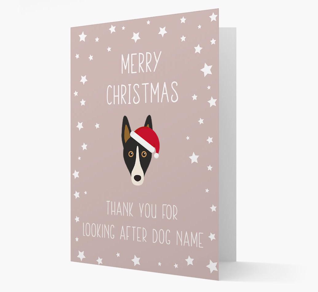'Thank You' Christmas Card with your {breedFullName} Christmas Icon