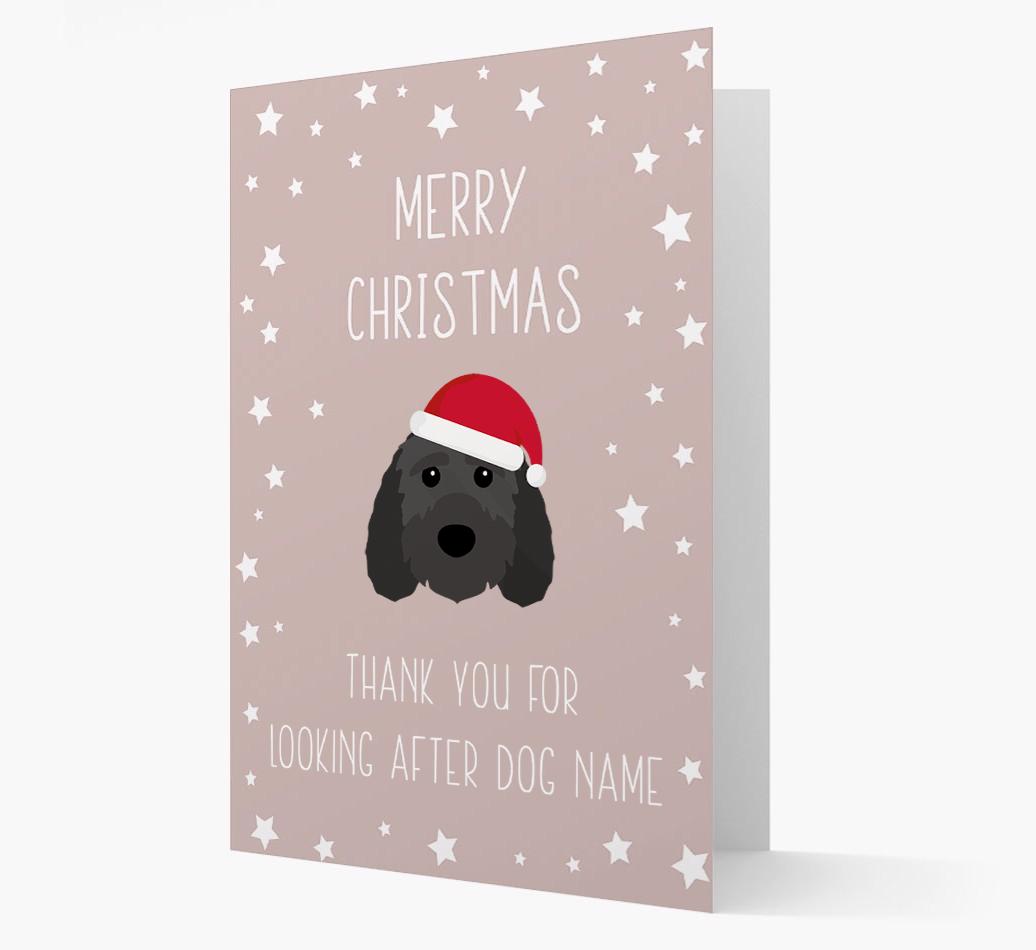'Thank You' Christmas Card with your {breedFullName} Christmas Icon