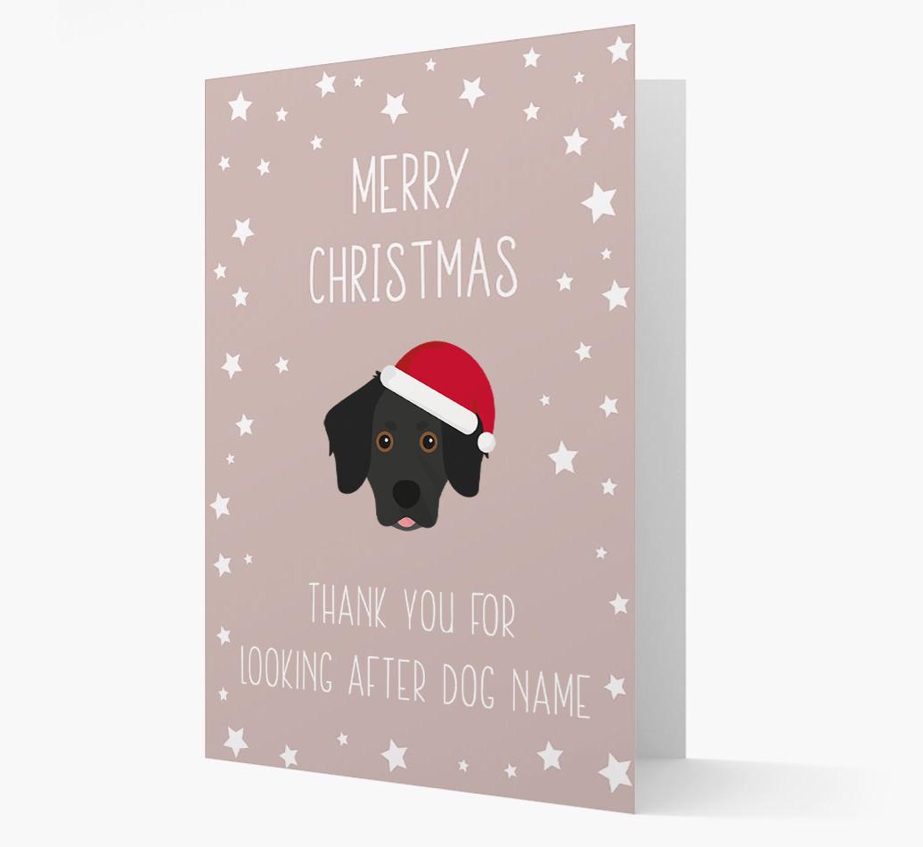 'Thank You' Christmas Card with your {breedFullName} Christmas Icon