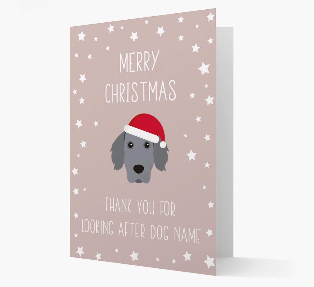 'Thank You' Christmas Card with your {breedFullName} Christmas Icon