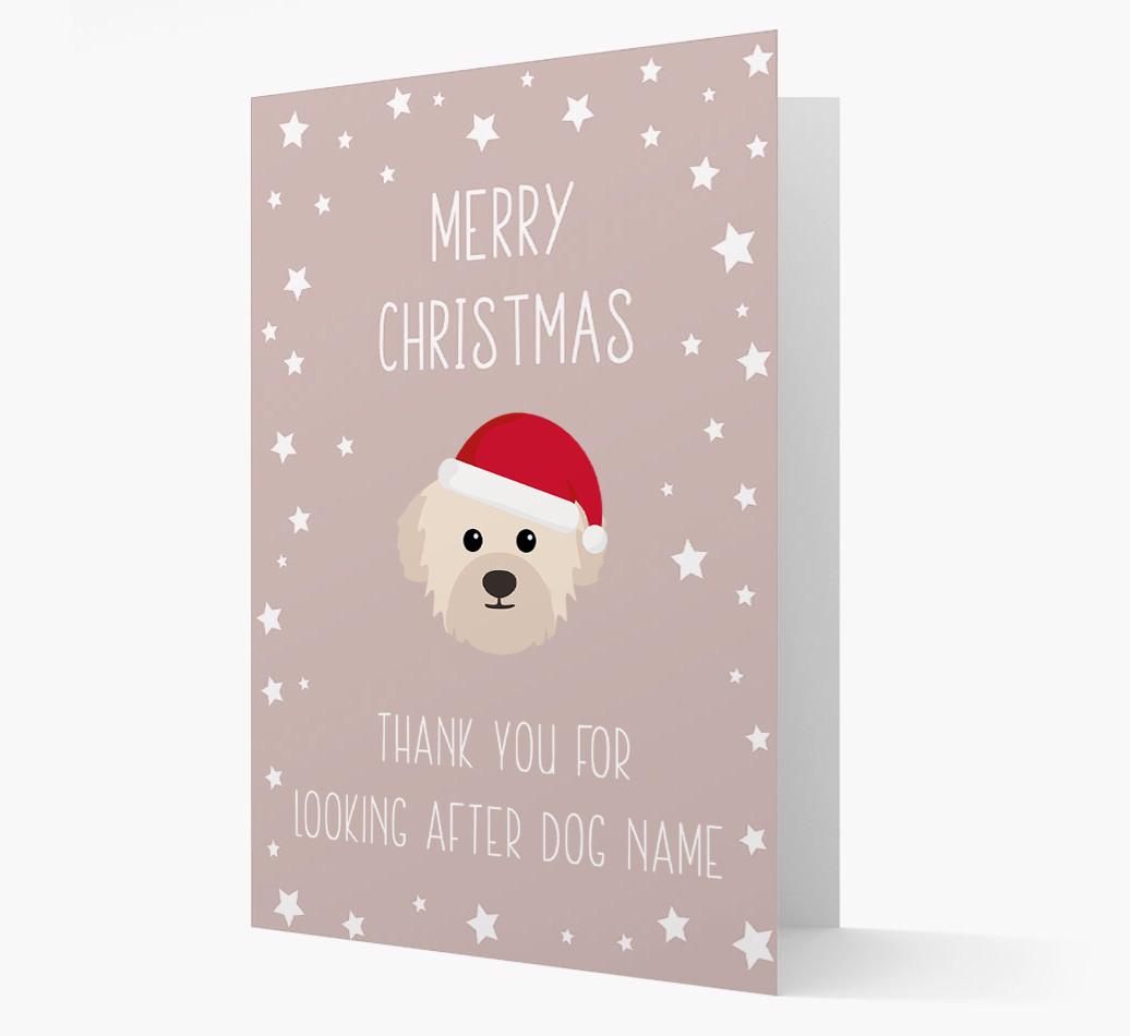 'Thank You' Christmas Card with your {breedFullName} Christmas Icon