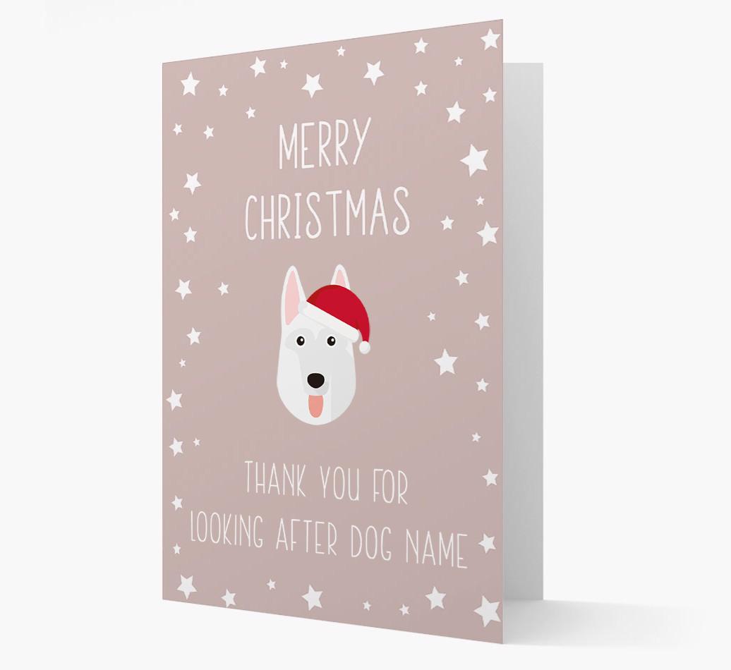 'Thank You' Christmas Card with your {breedFullName} Christmas Icon