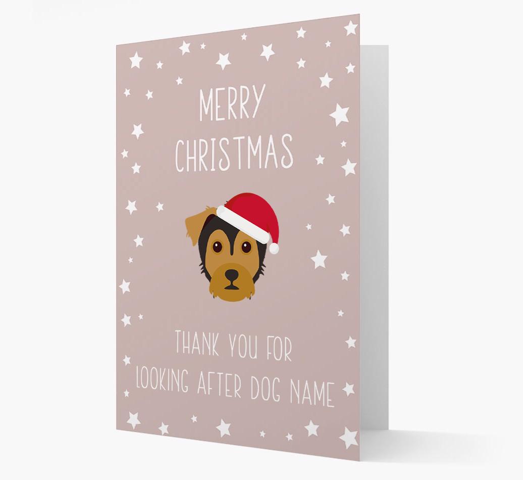 'Thank You' Christmas Card with your {breedFullName} Christmas Icon