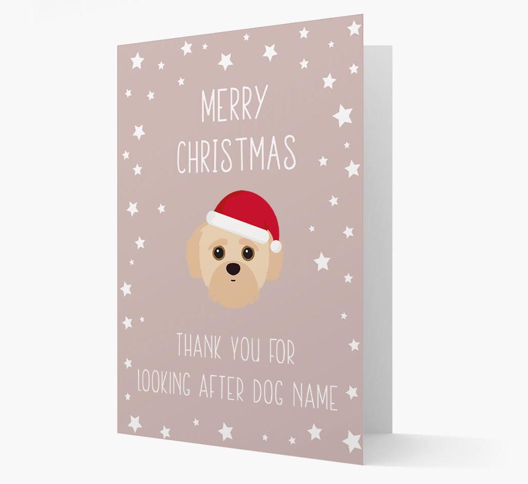 'Thank You' Christmas Card with your {breedFullName} Christmas Icon
