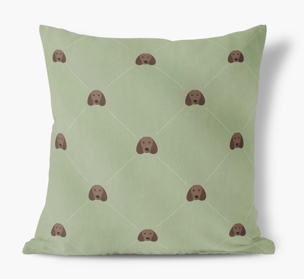 Diamond {breedFullName} Icon Pattern: Personalised Soft Touch Cushion