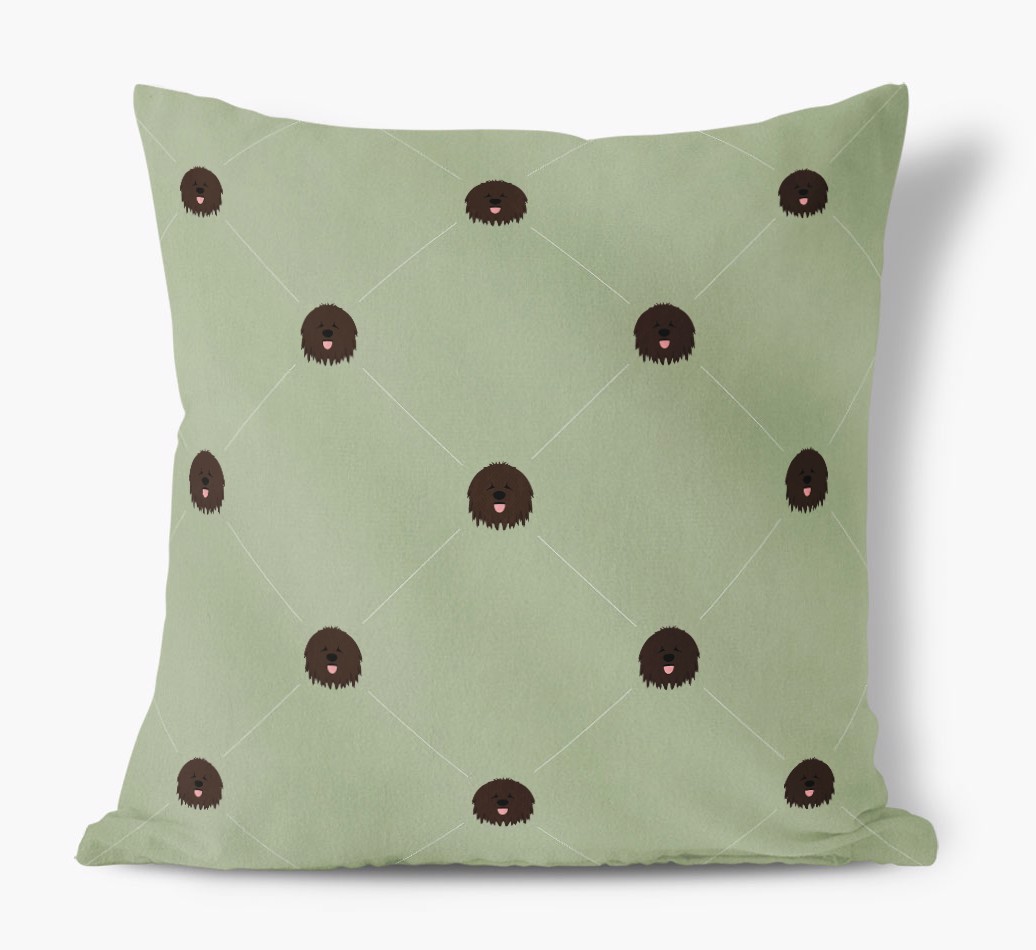 Diamond {breedFullName} Icon Pattern: Personalised Soft Touch Cushion