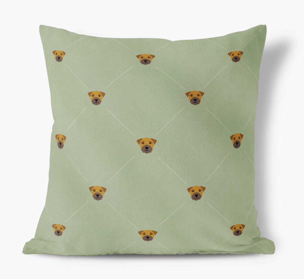 Diamond {breedFullName} Icon Pattern: Personalised Soft Touch Cushion