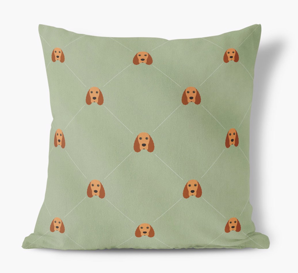 Diamond {breedFullName} Icon Pattern: Personalised Soft Touch Cushion