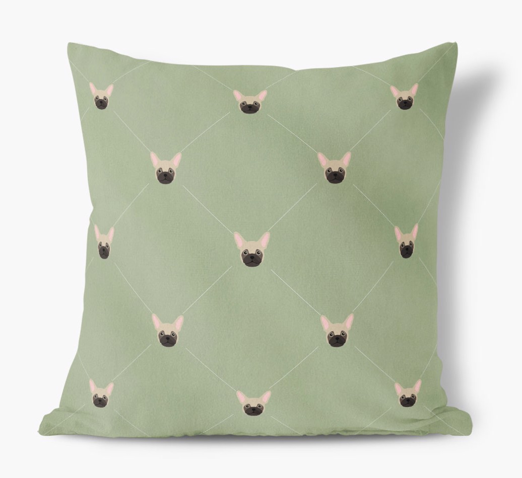 Diamond {breedFullName} Icon Pattern: Personalised Soft Touch Cushion